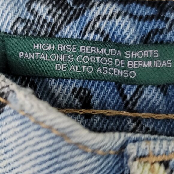 Wild Fabel High-Rise Doodle Bermuda Shorts Size 6 - Picture 7 of 9